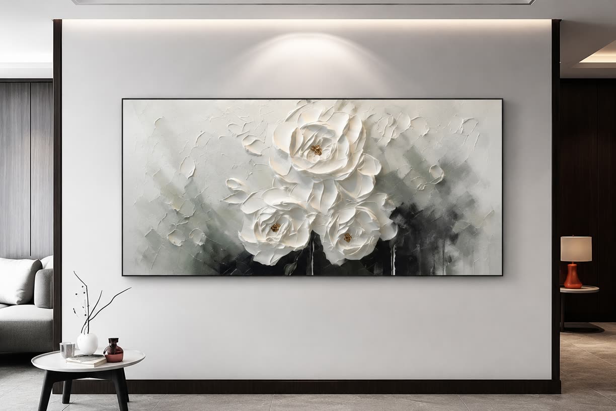 تابلو گل سه بعدی