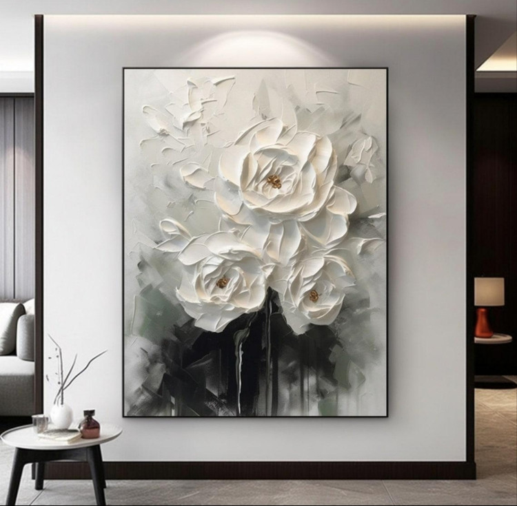 تابلو گل سه بعدی